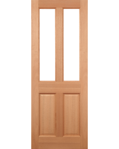 Malton hardwood door, glazed, frosted